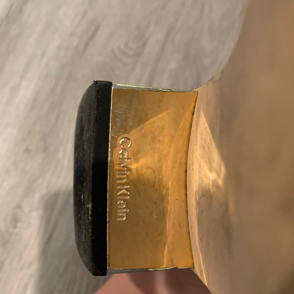 Suede Black Over the Knee Boots - Picture 6 of 7